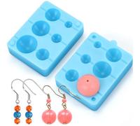 Lanties Bead Hole Maker for Polymer Clay Clay Bead Piercing Tool Polymer Clay Tools Clay Hole Punch Jewellery Making Supplies 6 Sizes for Clay Beads (Round Shape)