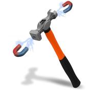 Lanties Double Head Magnetic Hammer Dual Magnetic Head Cap Nail Roofing Hammer Forged Steel for Roofing Dry In and House Wrap