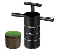 Lanties Golf Hole Cutter, Portable Cup Cutter with Detachable Handle & Serrated Carbon Steel Blade, Standard 4" & 6" Hole Digger for Backyard Putting Green Practice, 2" Bulb Planter for Garden