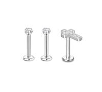 Lantine G23 Titanium Cross Helix Piercing Jewellery Flat Back Stud Earrings Set Lip Labret Snake Bite Cartilage Conch Tragus Piercing Jewellery 8mm