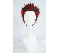 LanTing Cosplay Wig RWBY ADAM RED BLACK MIX Wigs Corta Cosplay Party Fashion Anime Human Costume Full wigs Synthetic Haar Heat Resistant Fiber