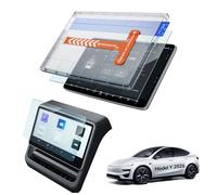 LANTU AG-Serie 2 Pcs 16 Inch + 8 Inch Screen Protector for Tesla Model Y 2026 Premium/Performance, Matt, Anti-Glare Front and Rear Display 9H Tempered Glass Screen Protector with Installation Kit