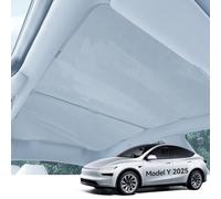 LANTU Glass Roof SunShade for Tesla Model Y 2025 Juniper Foldable Roof Sun Shade with Suede Material UV Rays Block Sunroof Shade Tesla Model Y Juniper Accessories