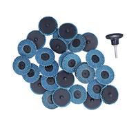 Lantuqib Flap Discs, 2in/5cm 31PCS Sanding Discs, 40/60/80 Grit Zirconia Alumina Blue Sanding Discs, Angle Grinder Compatible