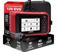 LANUCH CRP129 Evo+ V3 Car Diagnostic Tool for 4 System,Code reader Scanner with 13 Resets,ECU Coding,CANFD&DOIP, Wi-Fi Free Lifetime Update, red