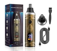 Lanumi Unisex Nose Hair Trimmer, Rechargeable, LCD Display, Precision Trim, For Men and Women