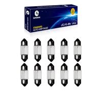 Lanuovx 10 Pack 24V 5W Festoon Bulbs Sv8.5-8 T3.25 10X31mm Number Plate Bulb Interior Light Car Bulbs