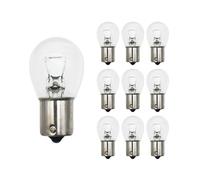 Lanuovx 10 Pack 382 P21W Bulb 12V 21W BA15S Car Brake Light Bulbs, Stop & Tail Lights, Reverse/Indicator Bulbs Turn Signal Bulb Road Legal, BA15S Socket, Vibration Resistant