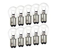 Lanuovx 10x 566 P21/4W BAZ15d Car Bulbs 12V 21W 4W Offset Pins Halogen Stop and Tail Rear Fog Lamp