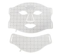 Lanveza Skin LED Light Therapy Mask LED Neck Mask Seven Modes Firming Collagen Skin Rejuvenation (White+Neck Cover)