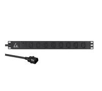 Lanview 19" Rack Mount Power Strip 2m 13A with Surge Protection - 8 x C13 Outlets
