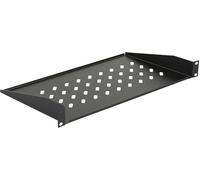 Lanview 1U 19 D=250mm RACK MOUNT SHELF BLACK, RAS200BL (SHELF BLACK)