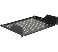 Lanview 2U 19 D=350mm RACK MOUNT SHELF BLACK, RAS210BL (SHELF BLACK)