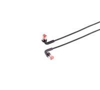 Lanview LV-6AFTP-FLEX-ANG-01B CAT6A U/FTP 1m Black