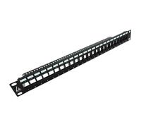 Lanview LVN127596 24-Port 1U CAT6 Unshielded Patch Panel, RJ-45, Steel