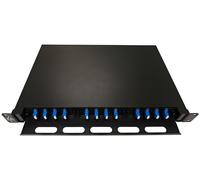 Lanview LVO-101015 1U Sliding Fibre Optic Patch Panel ODF LC SM OS2 24 Core