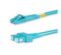 Lanview LVO231303 Fibre Optic Cable 2m OM3 LC to SC Aqua LSZH