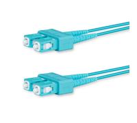 Lanview LVO231476 Fibre Optic Cable 10m OM3 2x SC LSZH Aqua
