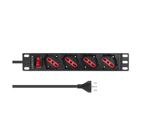 Lanview LVR-2MIT-SW-IT4 1U 10 " 4 port Type F/J