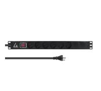Lanview LVR-3MDK-SW-DK6 19'' rack mount power strip.