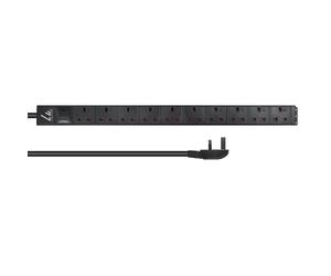 Lanview LVR-3MUK-SPD-UK10 UK Rack mount power strip.