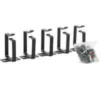 Lanview RAO120BL Cable Organizer Hook Set - Rack Accessory, 5 pcs, Black
