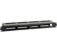 Lanview 1U 19 R TYPE CABLE MANAGEMENT PANEL WITH COVER, RAO420BL (MANAGEMENT PANEL WITH COVER BLACK)