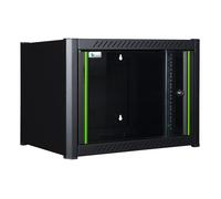 Lanview RWM06U56BL rack cabinet 6U Wall mounted rack Black