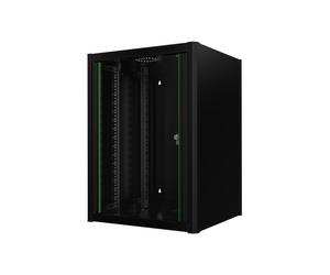 Lanview RWM16U56BL rack cabinet 16U Wall mounted rack Black