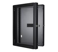 Logon RWMD16UBL Wall Mounted Rack 16U 80 kg Black Shelving Unit (80 kg, Wall Mounted Rack, 16U, Black, 48.3 cm (19"), Metal