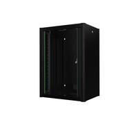 Lanview RWP16U45BL rack cabinet 16U Wall mounted rack Black