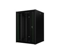 Lanview RWP16U56BL rack cabinet 16U Wall mounted rack Black