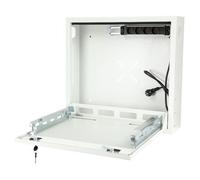 Lanview RWSLMWH1 19'' Rack Cabinet 1U Wallmount Slim with PDU Type E Plug EU