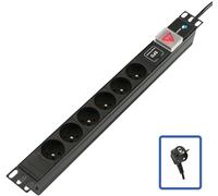 Lanview TUPS047 POWER STRIP 19" - 6 WAYS - 1U