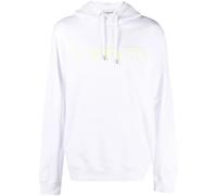 Lanvin embroidered-logo pouch-pocket hoodie - White S-M-L-XL