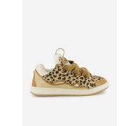 Lanvin Girls Leather Curb Trainers in Beige - Beige - EU 38 UK 5