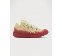 Lanvin Leather Curb Radiant Sneakers Venus Red - 7
