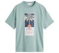 Lanvin Men's Printed T-Shirt Vert De Gris