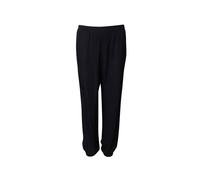 Lanvin Preloved Elastic Waist Trousers In Navy Blue Polyester Blue