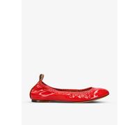 Lanvin Red Ballerina Leather Ballet Flats Eur 37 / 4 Uk Women