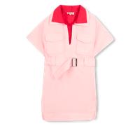 Lanvin - Short Sleeve Dress - Pink Red - Girl - 14 Years