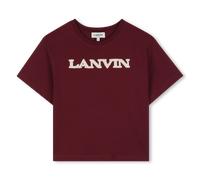 Lanvin - Short Sleeve T-shirt - Crimson - Girl - 10 Years