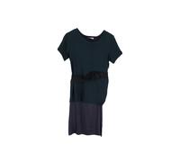 Lanvin Women's Preloved Bow-Detail Belted Shift Dress in Green Cotton | Size: Small