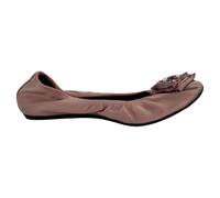 Lanvin Women's Preloved Embellished Ballet Flats in Pink Satin | Size: 4.5
