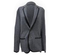 Lanvin Women's Preloved Single-Breasted Notch Collar Blazer in Grey Wool | Size: 46