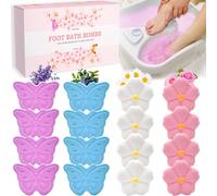 Lanwexy Bath Foot Bombs, 16 Pack Foot Soak with Bath Salt and Tea Tree Oil. Organic Natural Handmade Aroma Pure Essential Oil Bubble Foot Balls for Foot Callus, Dry Cracked, Stubborn Foot Odor Scent.