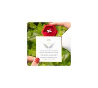 LANWLOSI Hug from Heaven Ring for Women Adjustable Silver Stainless Steel Hug Ring Tarnish-Free & Hypoallergenic Wrap Around Hope R-ing Meaningful Thoughtful Memorial Gifts for Her, Adjustable