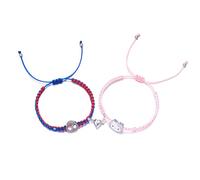 LANWLOSI Spider Friendship Bracelets for 2 Matching Bracelets for Couples Best Friends Matching Spider Brace-lets for BFF Birthday Jewelry Valentine Day Gifts for Bestie GF BF, Adjustable, Metal, no