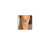 LANWLOSI Western Boho Arm Cuff for Women Vintage Layered Tassels Dream Catcher Leaf Feather Arm Cuff Bracelet Western Armband Armlet Country Concert Jewelry Accessories for Cowgirl, L, Zinc, no