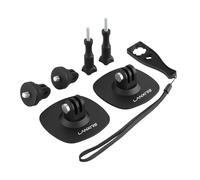 Lanxire Flexible Adhesive Mount Kit, 3M Helmet Adhesive Sticky Mounts Compatible with Insta360 X4 X3 X2 X One RS, GoPro
